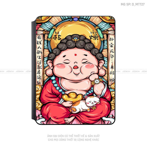 Dán Skin Magic Keyboard Hình Mèo Thần Tài | D_MTT27