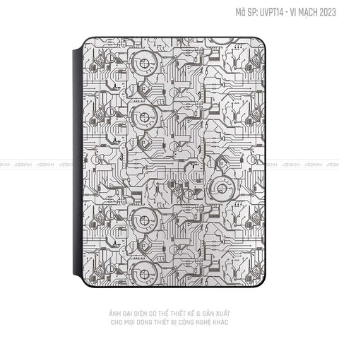 Dán Skin Magic Keyboard Vân Vi Mạch 2023 Trắng | UVPT14