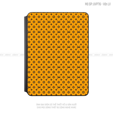 Dán Skin Magic Keyboard Vân Pattern LV Cam Đen | UVPT16