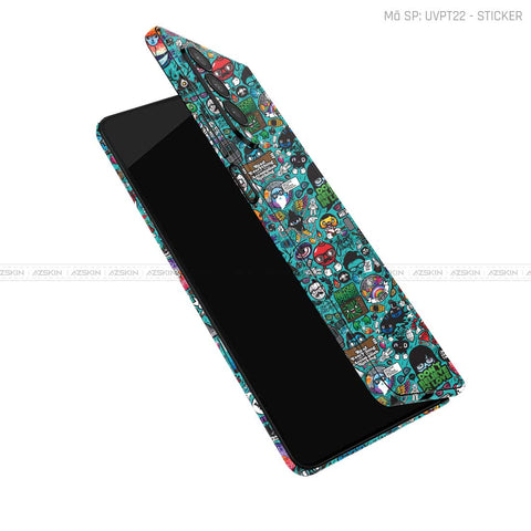 Dán Skin Galaxy Z Fold3 Vân Sticker 03 | UVPT22