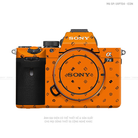 Dán Skin Máy Ảnh Sony Vân Icon Cam | UVPT04