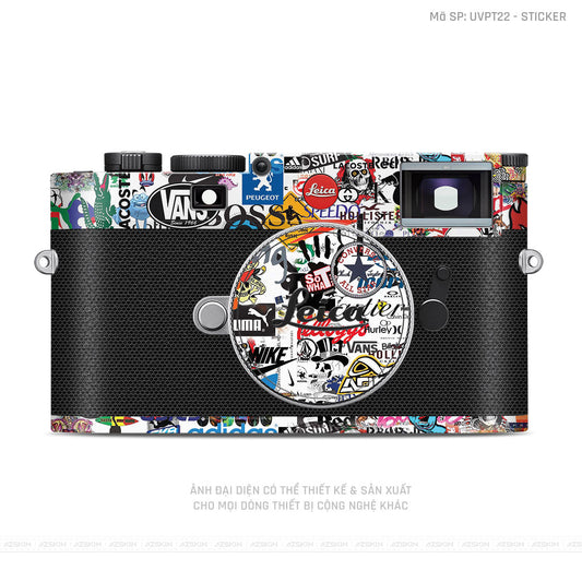 Dán Skin Máy Ảnh Leica Vân Nổi Sticker 04 | UVPT22