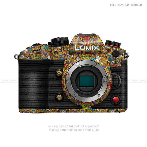 Dán Skin Máy Ảnh Lumix Vân Nổi Sticker 05 | UVPT22