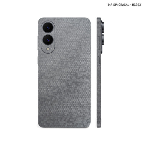 Dán Skin Samsung Galaxy S25 Series Vân Tổ Ong Xám | HC933