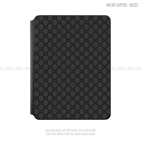 Dán Skin Magic Keyboard Vân Gucci Đen | UVPT03
