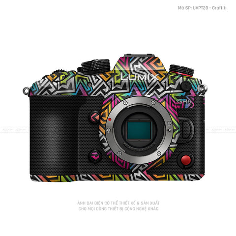 Dán Skin Máy Ảnh Lumix Vân Nổi Graffiti 01 | UVPT20