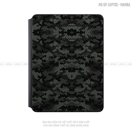 Dán Skin Magic Keyboard Vân Mamba Xanh | UVPT05