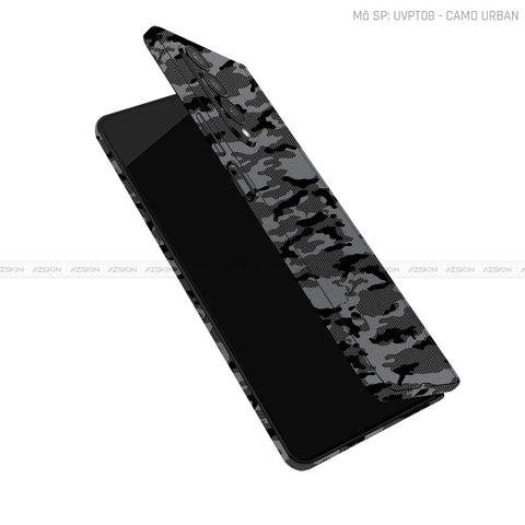 Dán Skin Galaxy Z Fold3 Vân Pattern Camo Urban Xám| UVPT08