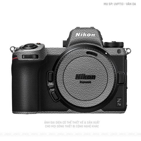 Dán Skin Máy Ảnh Nikon Vân Nổi Vân Da Cam Xám | UVPT13