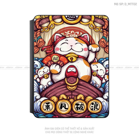 Dán Skin Magic Keyboard Hình Mèo Thần Tài | D_MTT02