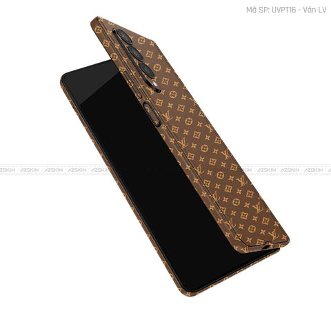 Dán Skin Galaxy Z Fold3 Vân LV Nâu | UVPT16