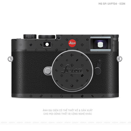 Dán Skin Máy Ảnh Leica Vân Nổi ICon Đen | UVPT04