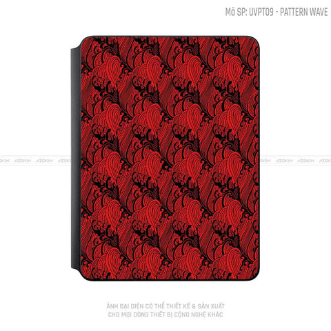 Dán Skin Magic Keyboard Vân Pattern Wave Đỏ | UVPT09