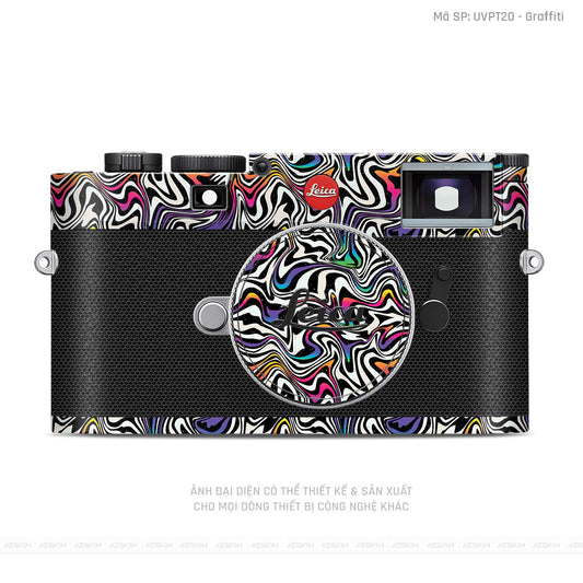 Dán Skin Máy Ảnh Leica Vân Nổi Graffiti 02 | UVPT20