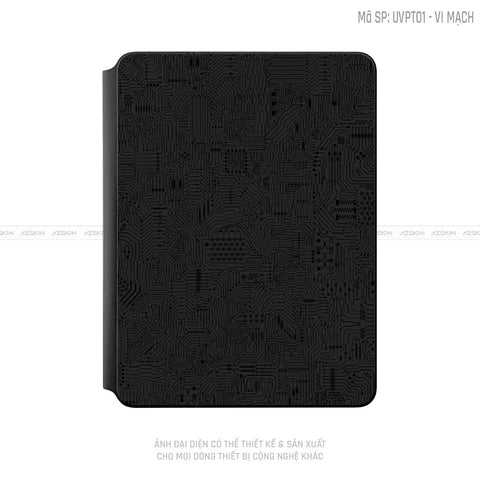 Dán Skin Magic Keyboard Vân Vi Mạch Đen | UVPT01