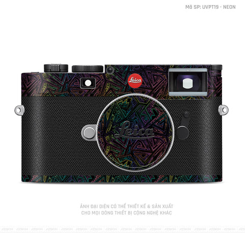 Dán Skin Máy Ảnh Leica Vân Nổi Neon 02 | UVPT19