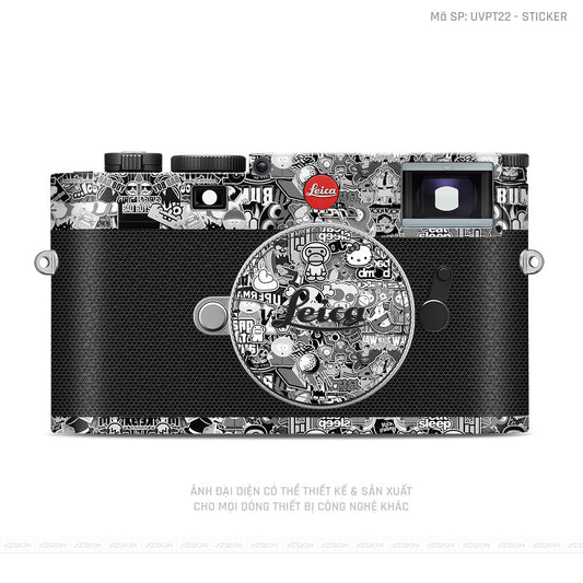 Dán Skin Máy Ảnh Leica Vân Nổi Sticker 02 | UVPT22
