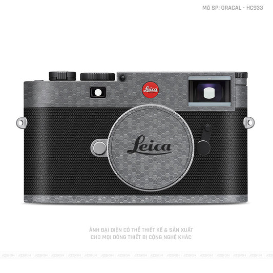 Dán Skin Máy Ảnh Leica Vân Tổ Ong Xám | ORACAL - HC933