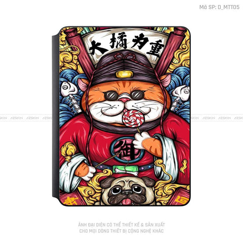 Dán Skin Magic Keyboard Hình Mèo Thần Tài | D_MTT05