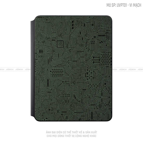 Dán Skin Magic Keyboard Vân Vi Mạch Xanh | UVPT01