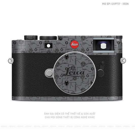 Dán Skin Máy Ảnh Leica Vân Nổi IRonman Xám | UVPT17
