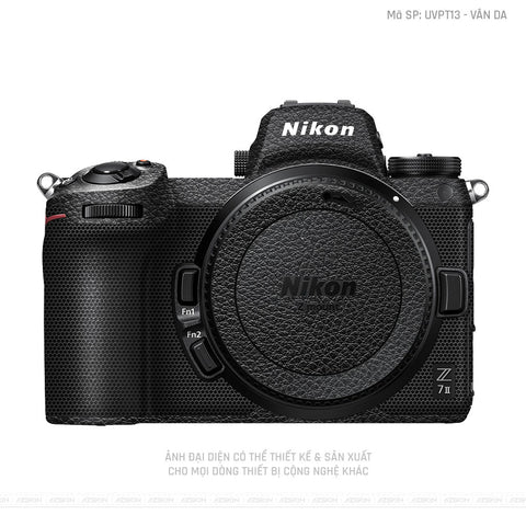 Dán Skin Máy Ảnh Nikon Vân Nổi Vân Da Cam Đen | UVPT13