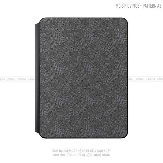 Dán Skin Magic Keyboard Vân Pattern AZ Xám | UVPT06