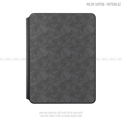 Dán Skin Magic Keyboard Vân Pattern AZ Xám | UVPT06