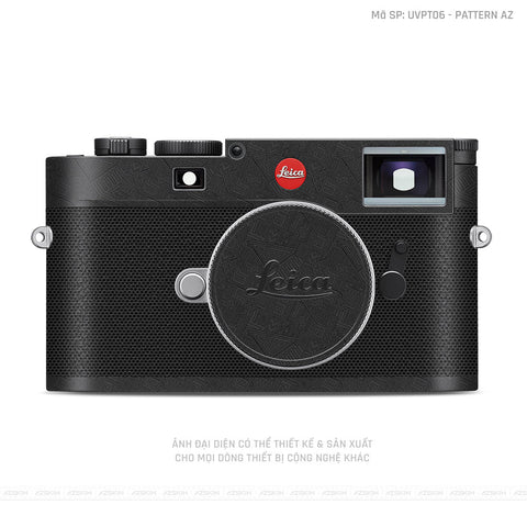 Dán Skin Máy Ảnh Leica Vân Pattern AZ Đen | UVPT06