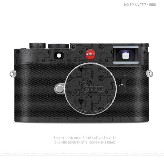 Dán Skin Máy Ảnh Leica Vân Nổi IRonman Đen | UVPT17