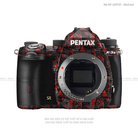 Dán Skin Máy Ảnh Pentax Vân Nổi Abstract 01 | UVPT21
