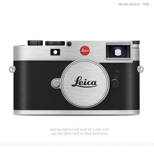 Dán Skin Máy Ảnh Leica Vân Titan Bạc | AZFILM - TT02