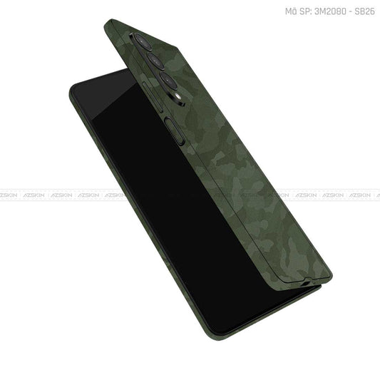 Dán Skin 3M Galaxy Z Fold5 Vân Camo Xanh | SB26