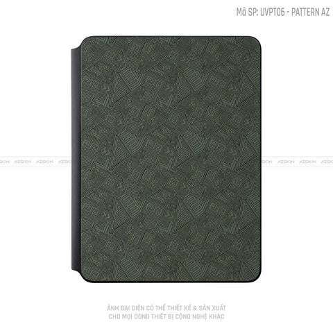 Dán Skin Magic Keyboard Vân Pattern AZ Xanh | UVPT06