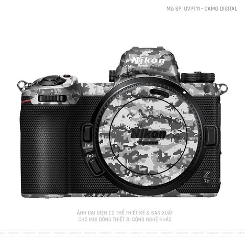 Dán Skin Máy Ảnh Nikon Vân Nổi Camo Digital | UVPT11
