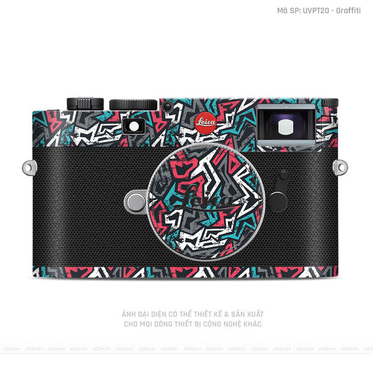 Dán Skin Máy Ảnh Leica Vân Nổi Graffiti 04 | UVPT20