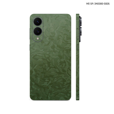Dán Skin Samsung Galaxy S25 Series Vân Camo Xanh | SB26