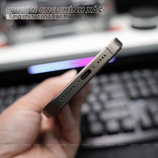Cận cảnh iPhone 16 sau khi dán PPF lưng viền tại Azskin