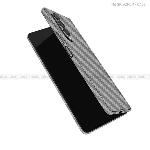 Dán Skin Galaxy Z Fold4 Vân Carbon Xám | AZFILM - CA03