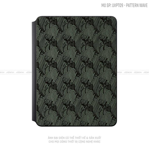 Dán Skin Magic Keyboard Vân Pattern Wave Xanh | UVPT09