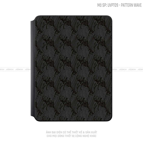 Dán Skin Magic Keyboard Vân Pattern Wave Đen | UVPT09