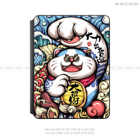 Dán Skin Magic Keyboard Hình Mèo Thần Tài | D_MTT03