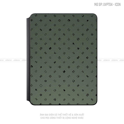 Dán Skin Magic Keyboard Vân ICON Xanh | UVPT04
