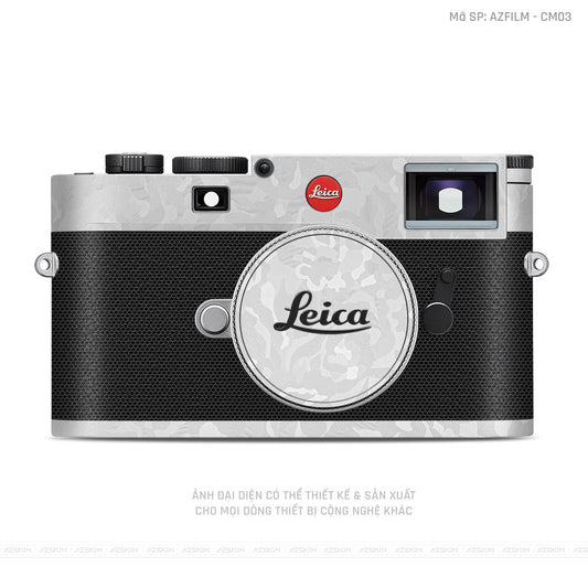 Dán Skin Máy Ảnh Leica Vân Camo Trắng | CM03