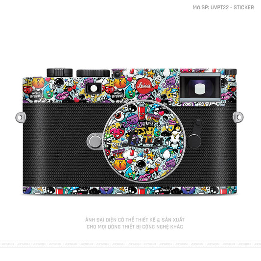 Dán Skin Máy Ảnh Leica Vân Nổi Sticker 06 | UVPT22