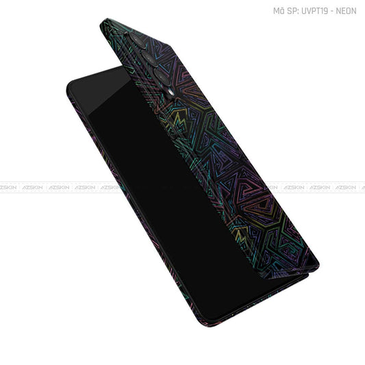 Dán Skin Galaxy Z Fold 6 Vân Nổi Neon 02 | UVPT19