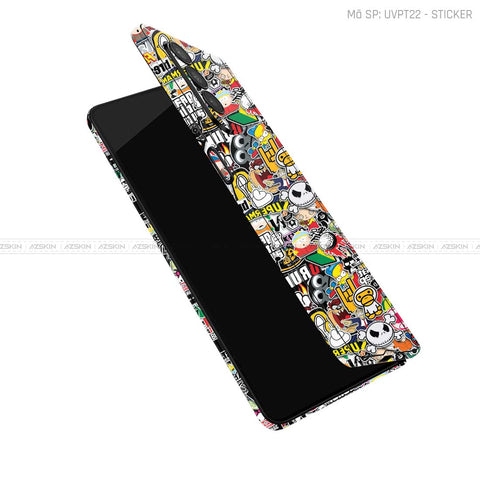 Dán Skin Galaxy Z Fold5 Vân Nổi Sticker 01 | UVPT22