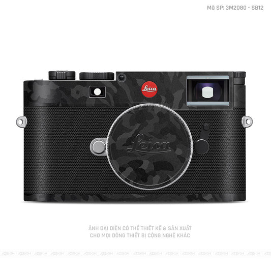 Dán Skin Máy Ảnh Leica Vân Camo Đen | SB12