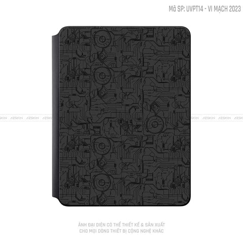 Dán Skin Magic Keyboard Vân Vi Mạch 2023 Đen | UVPT14