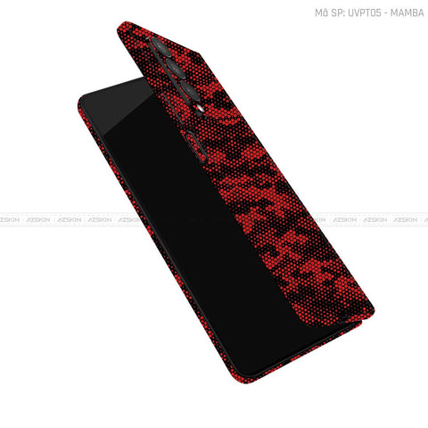 Dán Skin Galaxy Z Fold3 Vân Mamba Đỏ | UVPT05